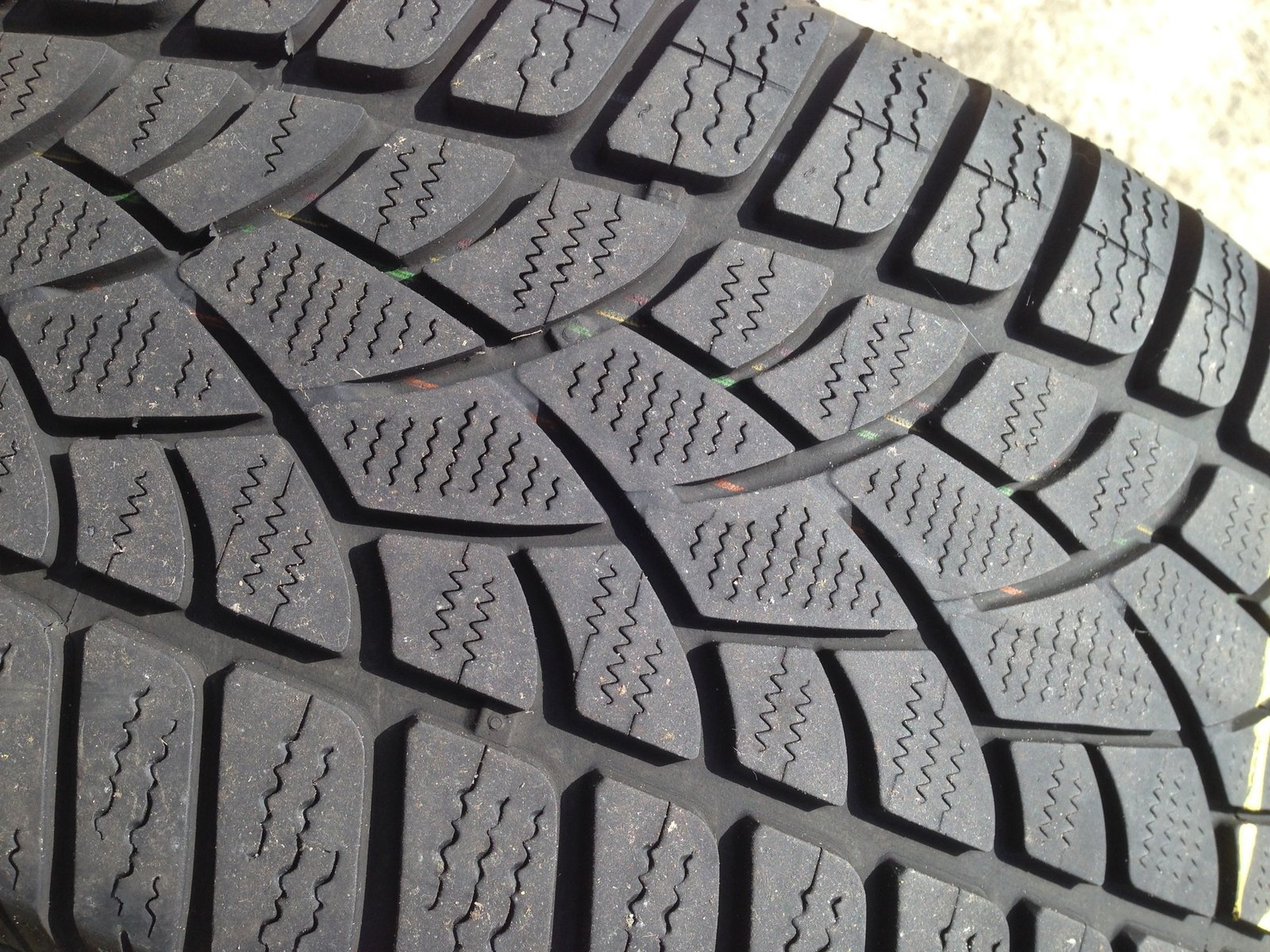 Close-up of tyre tread